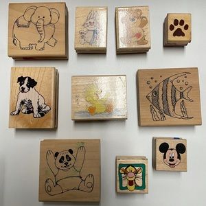 BIG bundle of animals themed stamps. Disney too